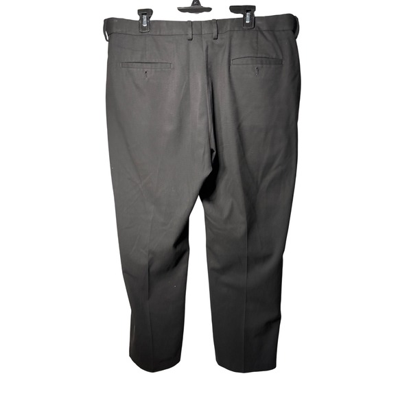 JM Haggar Classic Fit Black Dress Pants Mens Size 38 x 30 Flat Front Slacks - Picture 6 of 6